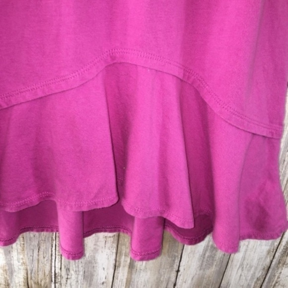 LOGO Pink Ruffle Bottom Tunic With Pocket - Picture 2 of 4